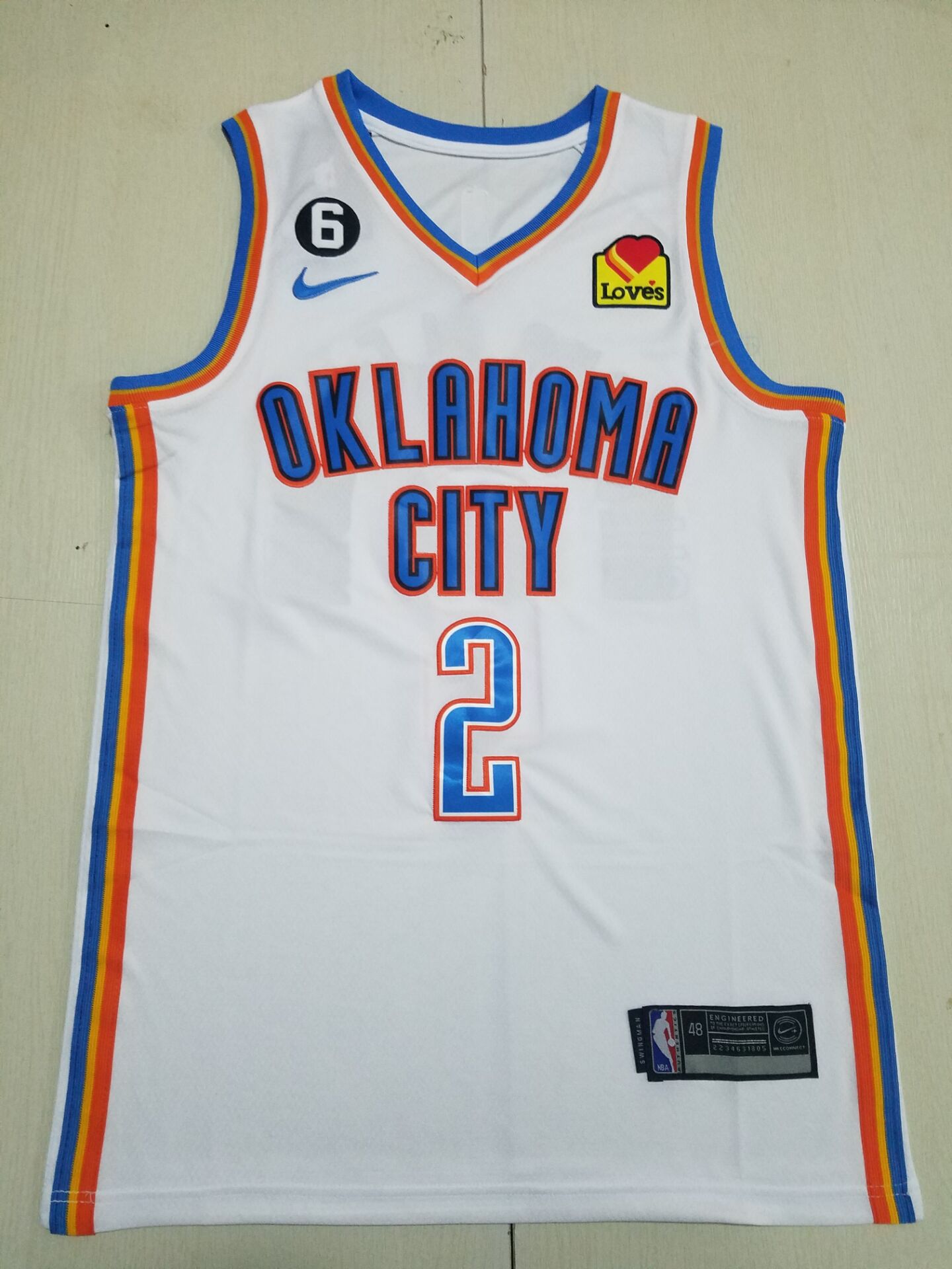 Men Oklahoma City Thunder #2 Shai Gilgeous-Alexander White Nike 2022 NBA Jersey